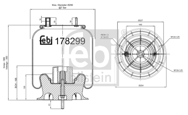Bellow, air suspension